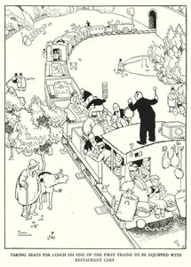Illustration für Railway Ribaldry von W Heath Robinson