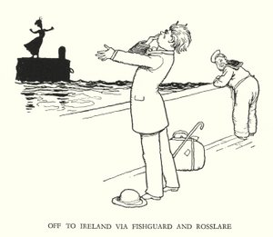 Illustration für Railway Ribaldry von W Heath Robinson (Lithographie) von William Heath Robinson
