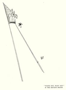 Illustration für Railway Ribaldry von W Heath Robinson von William Heath Robinson