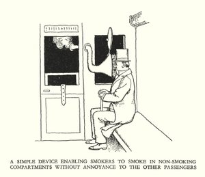 Illustration für Railway Ribaldry von W Heath Robinson von William Heath Robinson