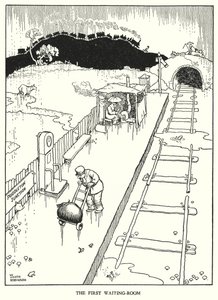 Illustration für Railway Ribaldry von W Heath Robinson