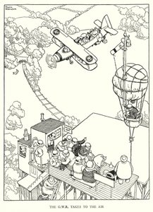 Illustration für Railway Ribaldry von W Heath Robinson von William Heath Robinson