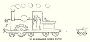 Illustration für Railway Ribaldry von W Heath Robinson (Lithografie)