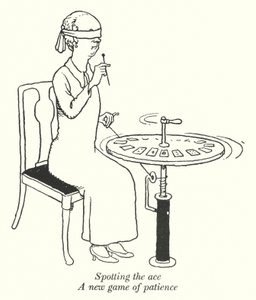 Das Ass entdecken, ein neues Geduldsspiel (Lithografie)