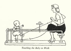 Dem Baby das Laufen beibringen