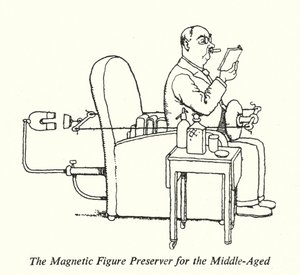 Der magnetische Figurenschoner für das mittlere Alter (Lithografie)
