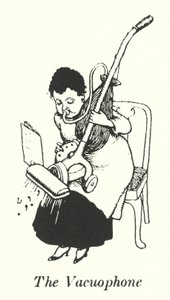 Das Vacuophon (Lithografie) von William Heath Robinson