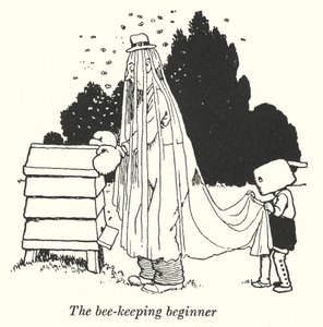 Der Imkeranfänger (Litho) von William Heath Robinson