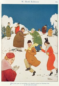 Die sanfte Kunst des Schneeballwerfens, wie sie zur Weihnachtszeit von wirklich netten Leuten gespielt werden sollte
