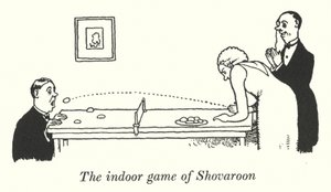 Das Indoor-Spiel Shovaroon (Lithografie)