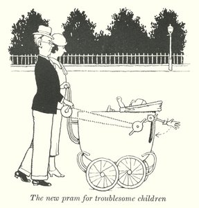 Der neue Kinderwagen für schwierige Kinder (Litho)