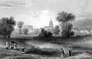 Chelmsford, Essex, graviert von John Rogers, 1831 von William Henry Bartlett