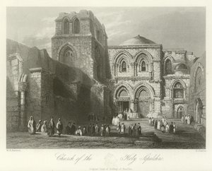 Kirche des Heiligen Grabes, Jerusalem von William Henry Bartlett