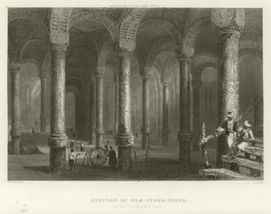 Zisterne von Philoxenos, Konstantinopel von William Henry Bartlett