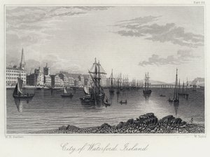 Stadt Waterford, Irland von William Henry Bartlett