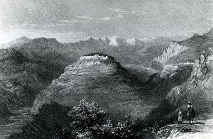 Lady Hester Stanhopes Residenz in Joon, am Berg Libanon, 1845