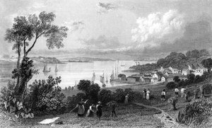 Manningtree, Essex, graviert von Charles Mottram, 1832 von William Henry Bartlett