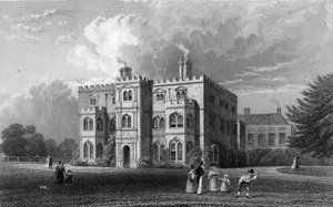 Marks Hall, Coggeshall, Essex, graviert von John Carr Armytage, 1833