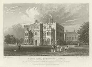 Marks Hall, Coggeshall, Essex, der Sitz von Mrs. Honeywood von William Henry Bartlett