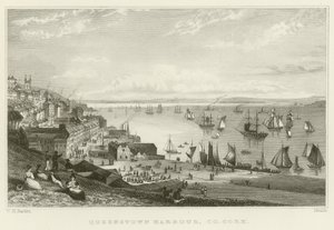 Queenstown Hafen von William Henry Bartlett
