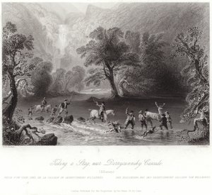 Einen Hirsch in der Nähe von Derrycunnihy erlegen von William Henry Bartlett