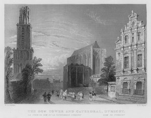 Der Domturm und die Kathedrale, Utrecht (Stich)
