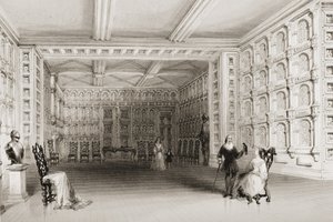 Der Eichenraum, Malahide Castle, County Dublin, Irland, aus 