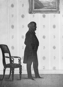 Scherenschnitt-Porträt von Martin Van Buren, 1844 von William Henry Brown