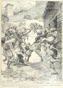 Angriff auf die Mine in Chitral von William Henry Charles Groome