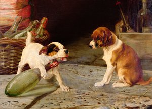 Entkorken der Flasche, 1887