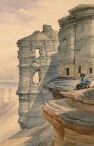 Klippenhäuser am Rio Mancos, Colorado von William Henry Holmes