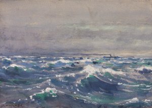 Auf dem Dampfer Bremen, vor Nova Scotia