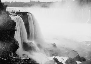 Horseshoe Falls von Goat Island, Niagara, ca. 1880-97 von William Henry Jackson