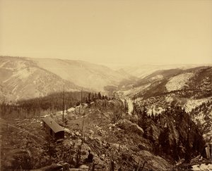 Los Pinos Tal, Blick nach Osten von William Henry Jackson