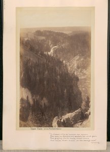 Obere Wasserfälle des Yellowstone von William Henry Jackson