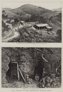 Goldabbau in Südost-Wynaad, Indien von William Henry James Boot
