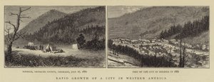 Schnelles Wachstum einer Stadt im Westen Amerikas von William Henry James Boot