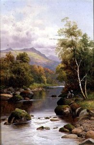 Abend am Glaslyn, Nordwales von William Henry Mander