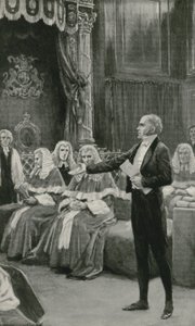 Earl Grey appelliert an das Bischofsgericht, das Reformgesetz zu verabschieden von William Henry Margetson