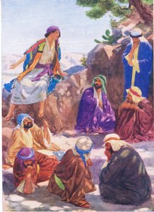 Joseph erzählt seinen Traum, aus Das Bibelbilderbuch, veröffentlicht von Thomas Nelson, ca. 1950 von William Henry Margetson