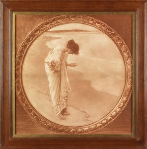 Das Meer hat seine Perlen (fotografische Reproduktion in Sepia)