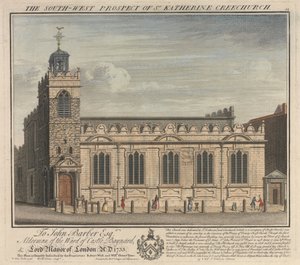 Die Südwestansicht der St. Katherine Cree Kirche