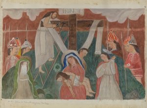 Station des Kreuzwegs Nr. 13: Jesus wird vom Kreuz abgenommen von William Herbert
