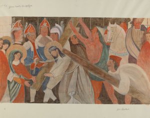 Station des Kreuzwegs Nr. 4: Jesus trifft seine Mutter von William Herbert