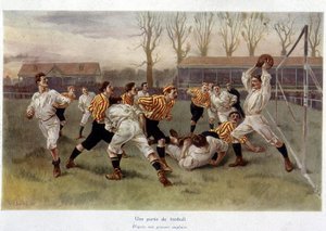 Ein Fußballspiel - nach einem englischen Stich