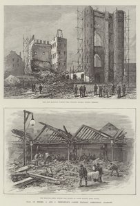 Fall der Teppichfabrik von Messers J und J Templeton, Greenhead, Glasgow