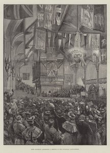 Lord Salisbury spricht bei einem Treffen in der Guildhall, Londonderry