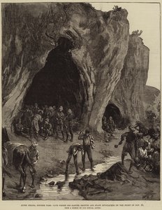 Lundi Khana, Khyber-Pass, Höhle, in der Sir Samuel Browne und sein Stab in der Nacht des 23. November biwakierten
