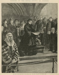 Eröffnung der Royal Courts of Justice