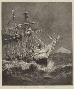Rückkehr der Nordpolexpedition, HMS Alert auf Heimfahrt